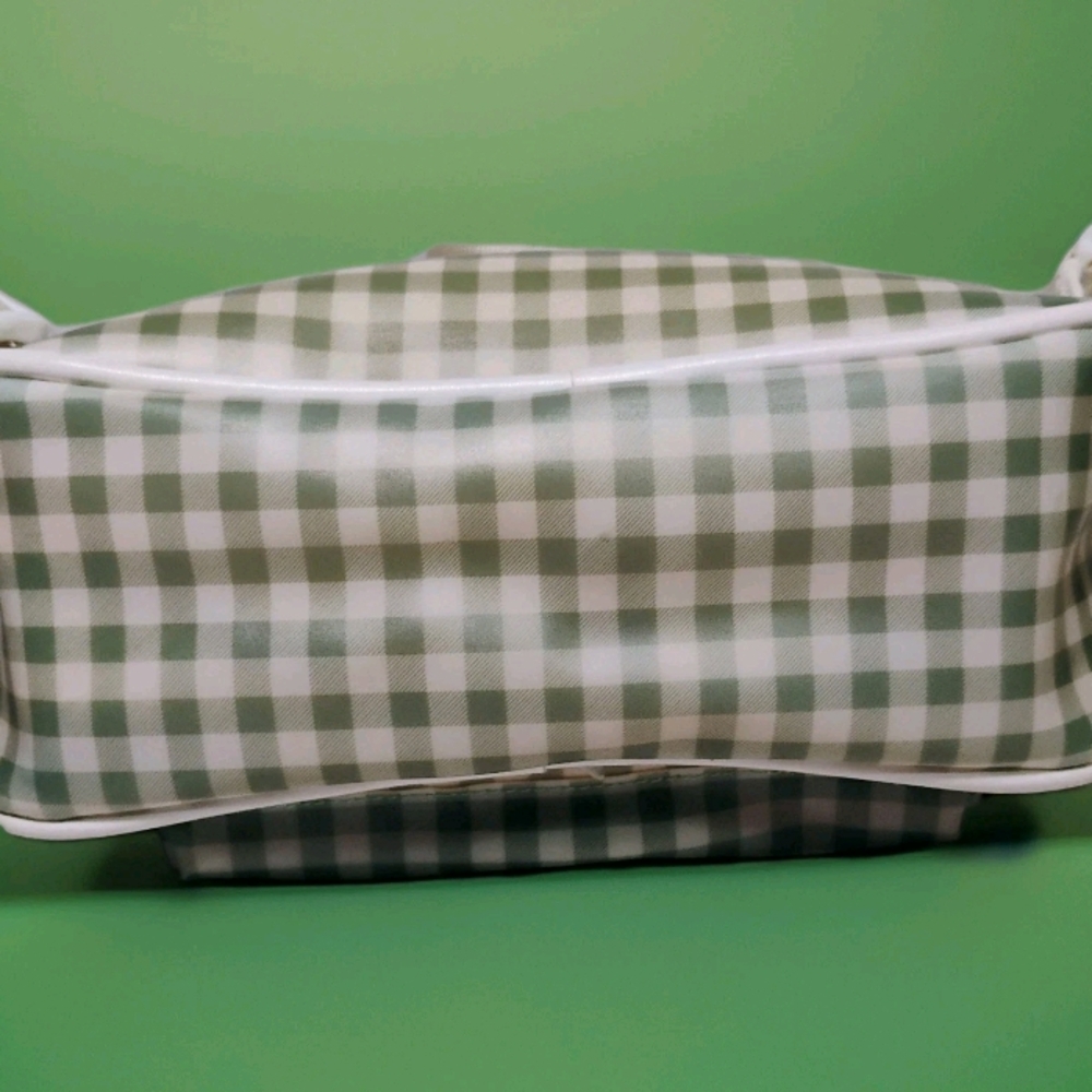 Guess Green White Checkered Backpack Gingham Pattern Crossbody Shoulder Bag - Picture 3 of 7
